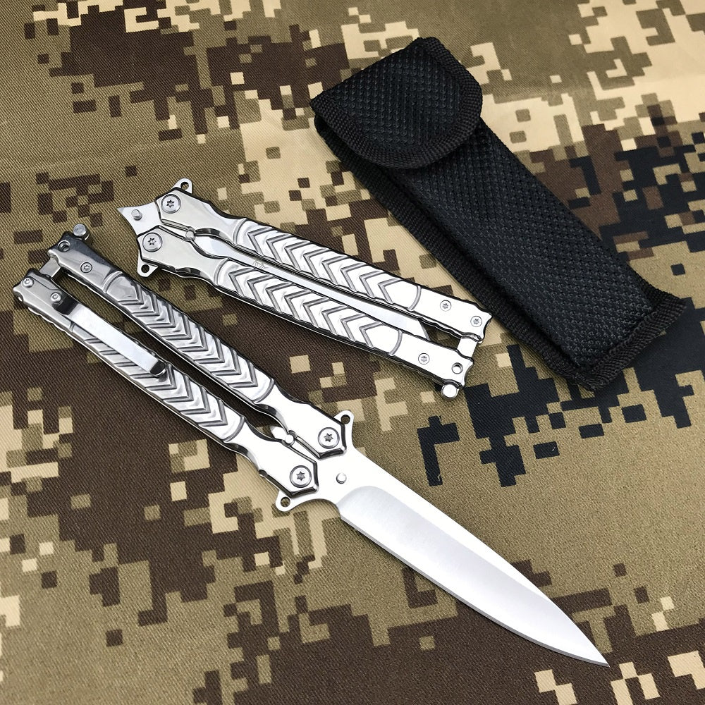 Elk Ridge Practice Knife Butterfly Trainer Balisongs Butterfly Knives Sharp Outdoor Tactical Knifes Hunting Combat Tool