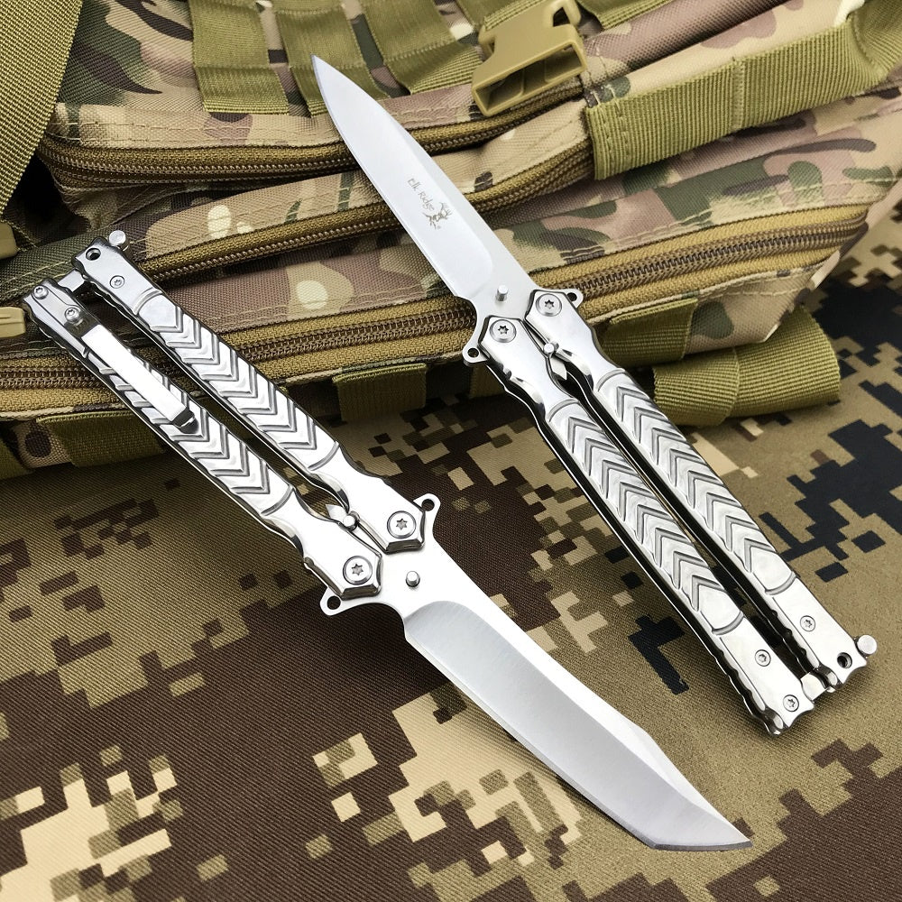 Elk Ridge Practice Knife Butterfly Trainer Balisongs Butterfly Knives Sharp Outdoor Tactical Knifes Hunting Combat Tool