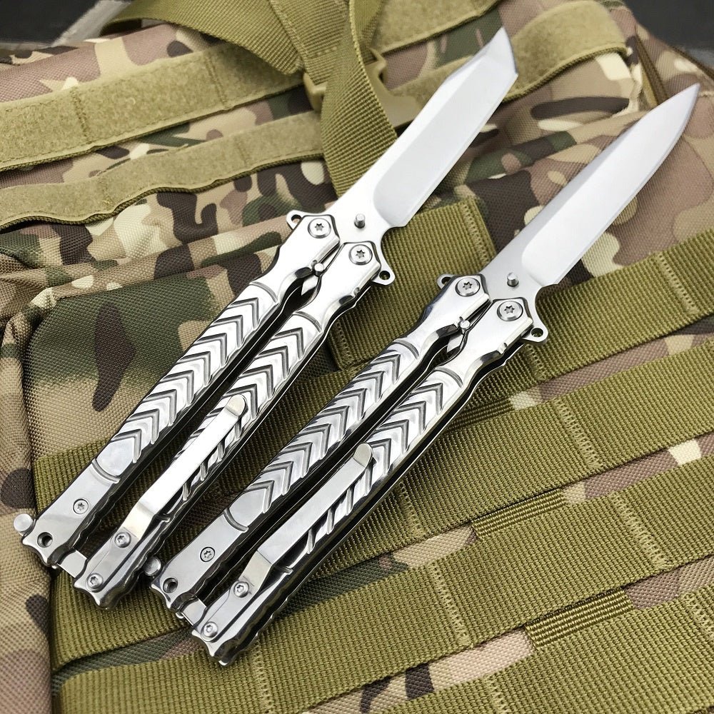 Elk Ridge Practice Knife Butterfly Trainer Balisongs Butterfly Knives Sharp Outdoor Tactical Knifes Hunting Combat Tool