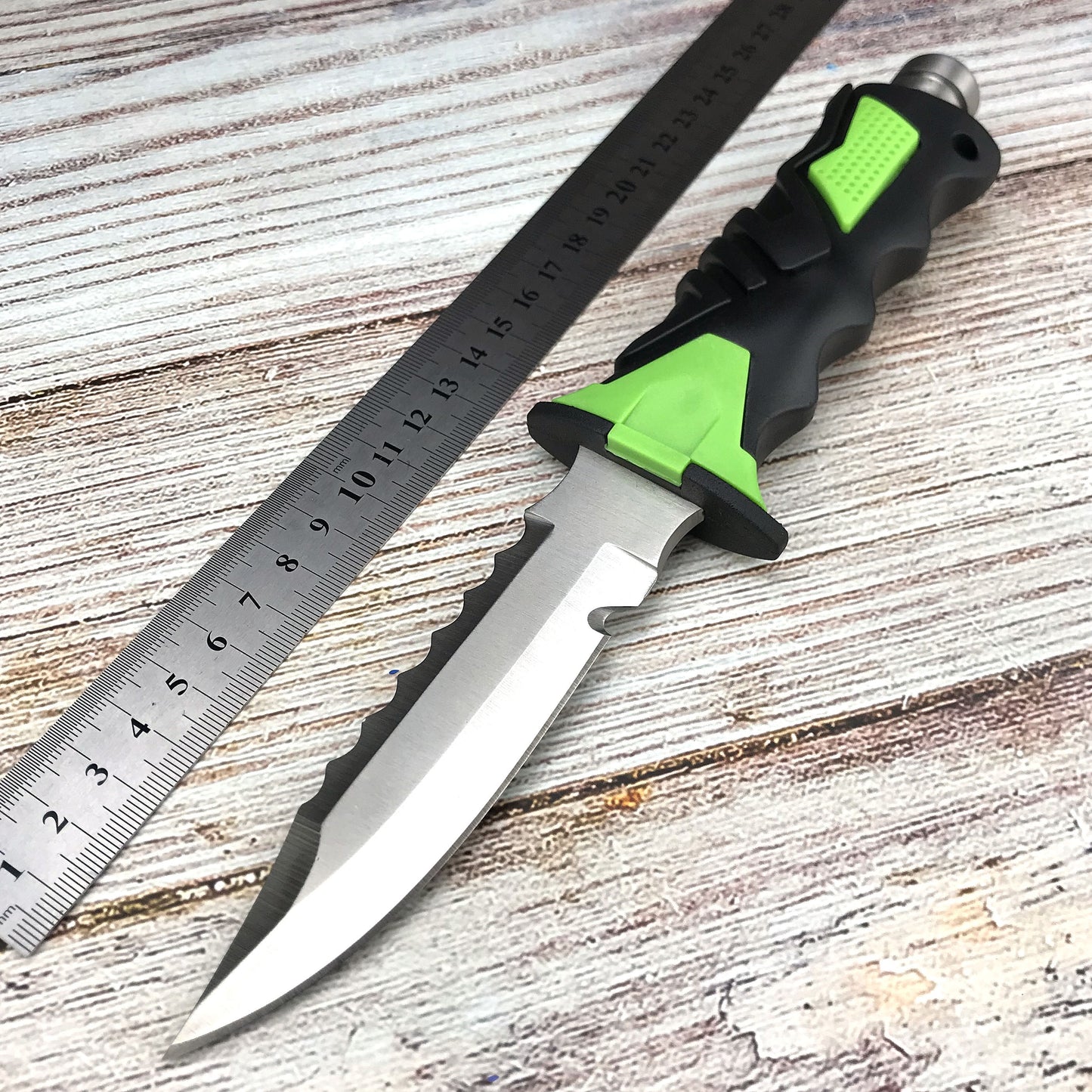 Navy Diving Knife 440C Stainless Steel Straight Knife ABS Handle Outdoor Survival Camping Knife Tactical Knife