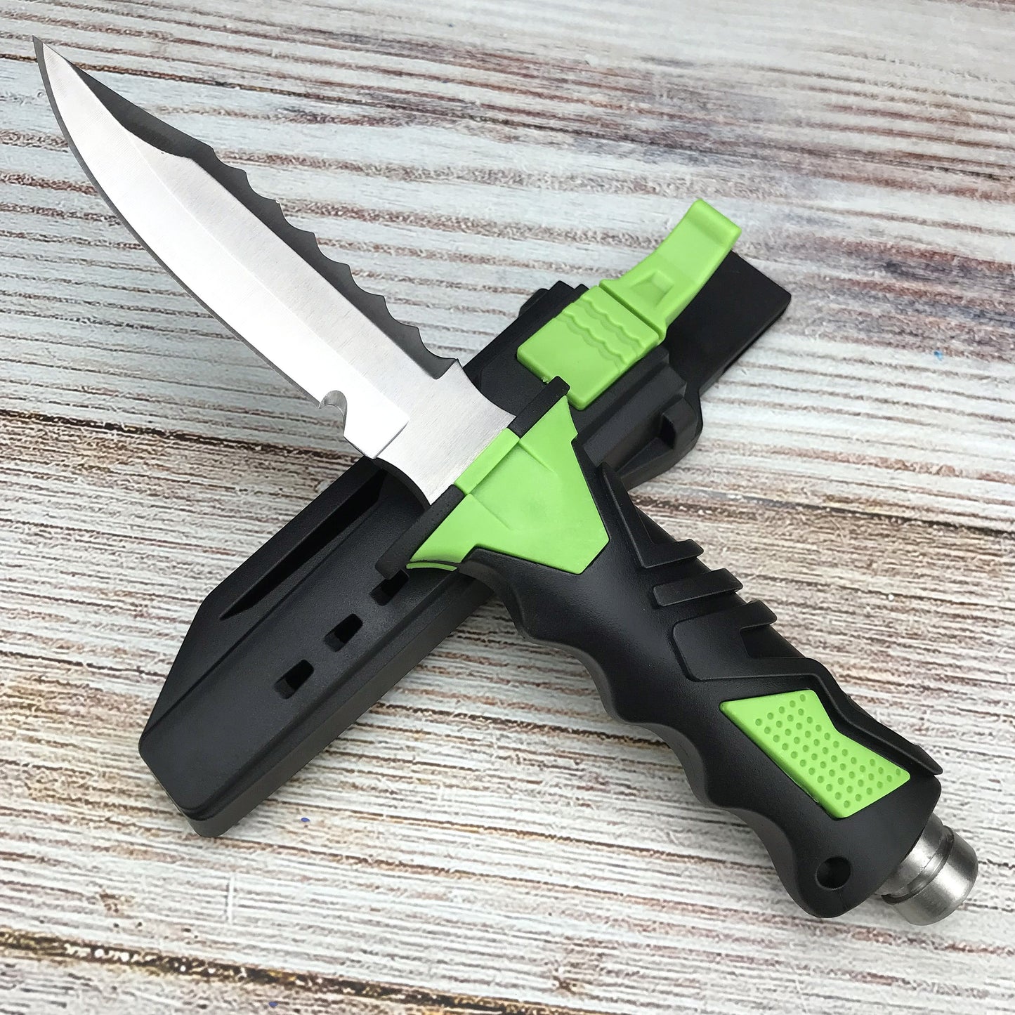 Navy Diving Knife 440C Stainless Steel Straight Knife ABS Handle Outdoor Survival Camping Knife Tactical Knife