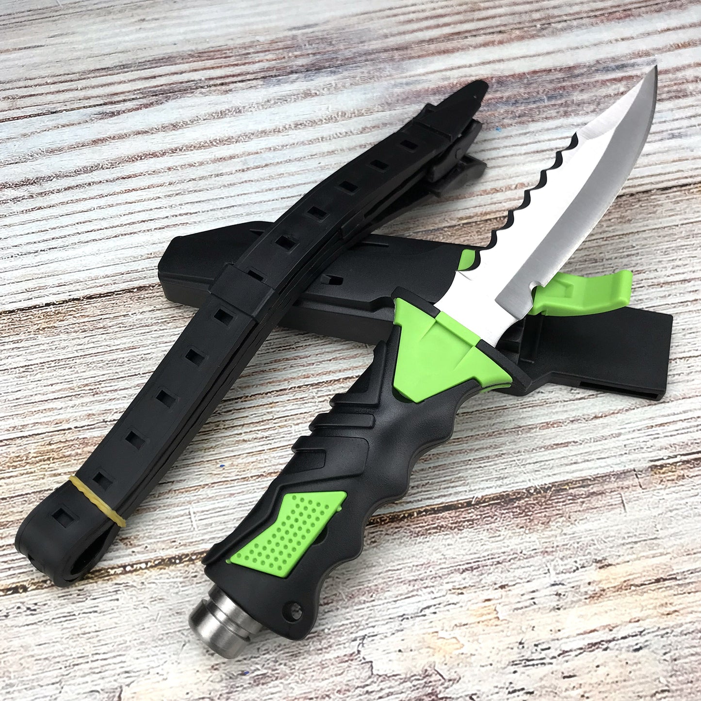 Navy Diving Knife 440C Stainless Steel Straight Knife ABS Handle Outdoor Survival Camping Knife Tactical Knife