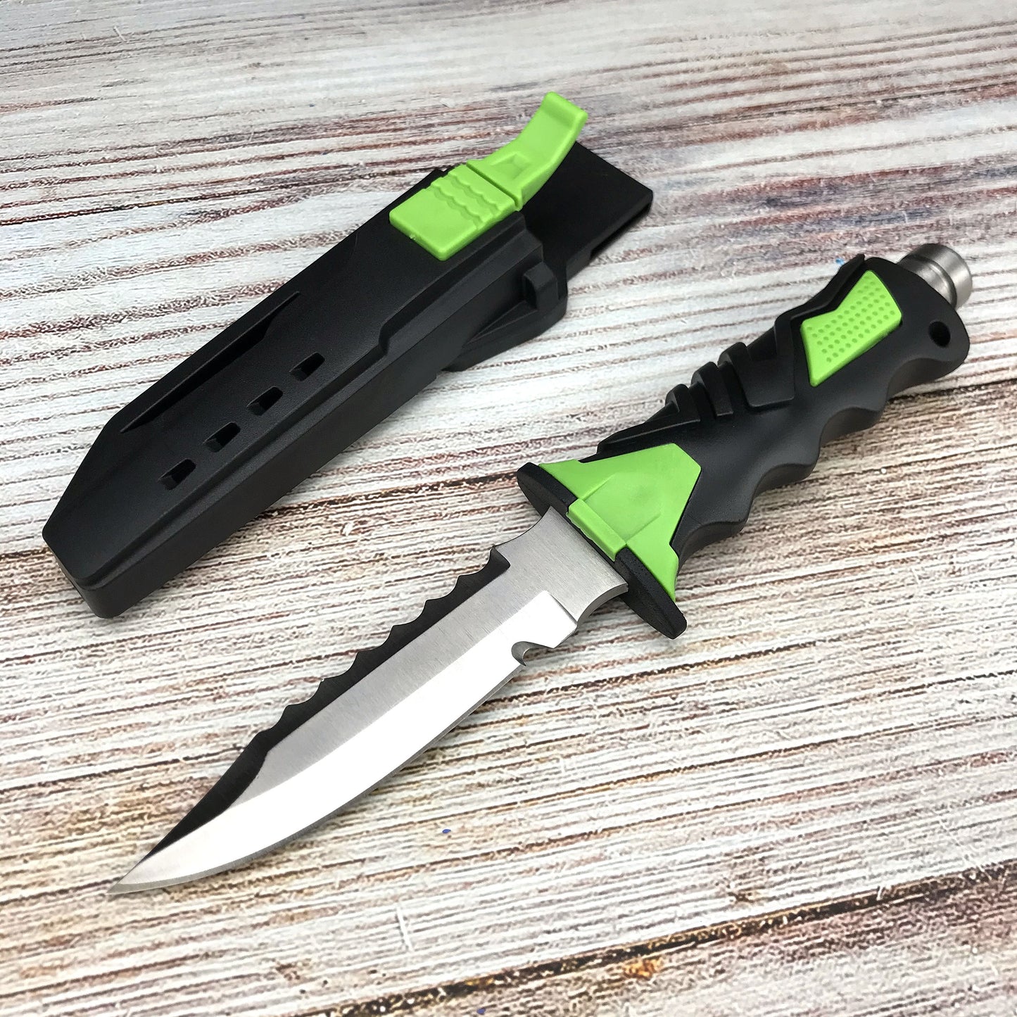 Navy Diving Knife 440C Stainless Steel Straight Knife ABS Handle Outdoor Survival Camping Knife Tactical Knife