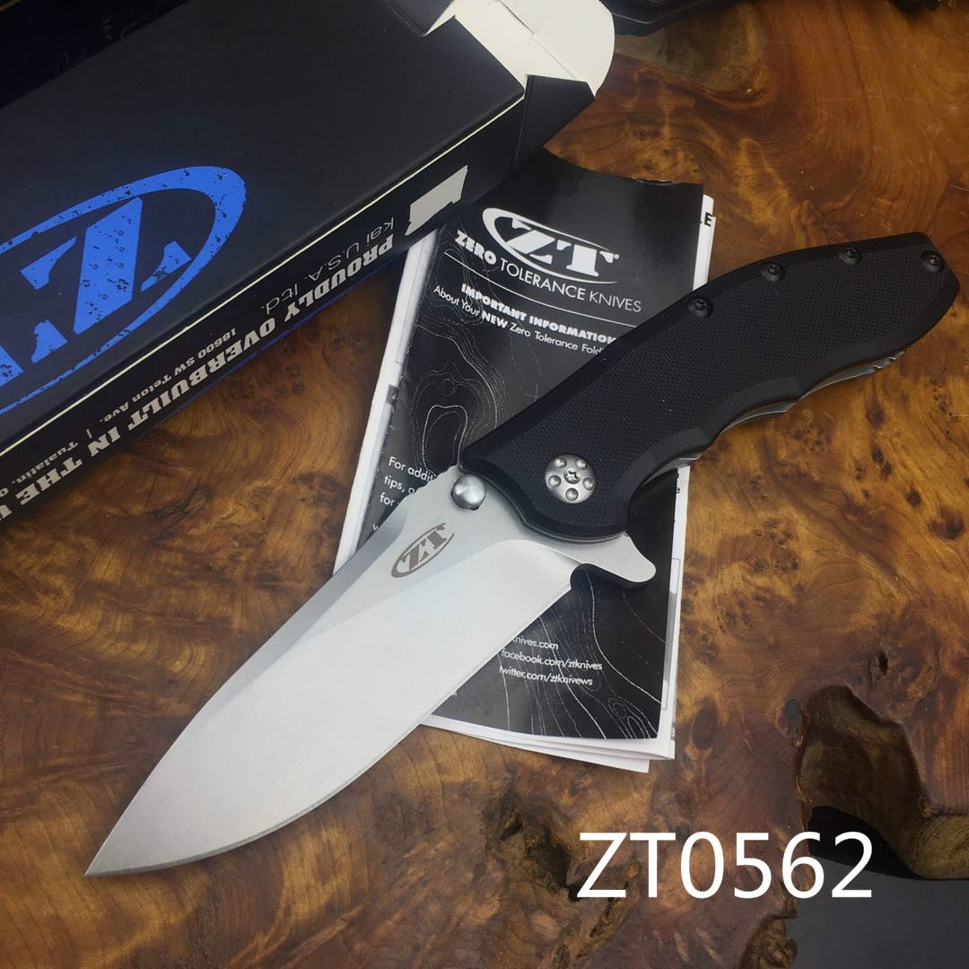 ZT ZERO TOLERANCE Folding Knife Assisted Open Camping Survival Pocket Knife CPM 20CV Blade Tactical ZT ZERO TOLERANCEFlipper Knife  G10 HANDLE Handles