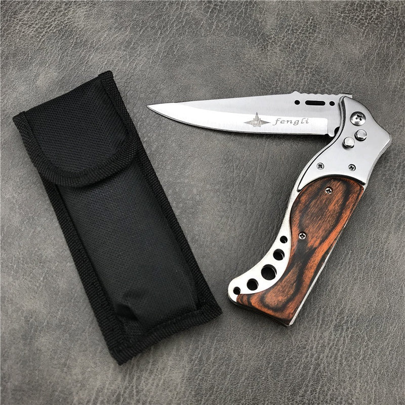 Spring Assist Knife Automatic side jump knife with light Portable Survival Dagger Tactical folding pocket knife Hunting&Tactical Knives outdoor camping knife flick knife military knife