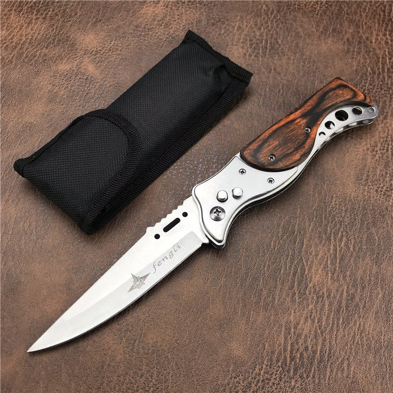 Spring Assist Knife Automatic side jump knife with light Portable Survival Dagger Tactical folding pocket knife Hunting&Tactical Knives outdoor camping knife flick knife military knife