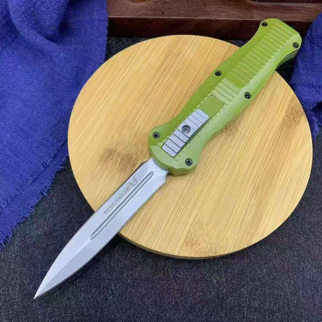 Benchmade 3200 spring switch straight out dagger automatic OTF knife aluminium alloy Handle double blade outdoor camping hunting tactical knife