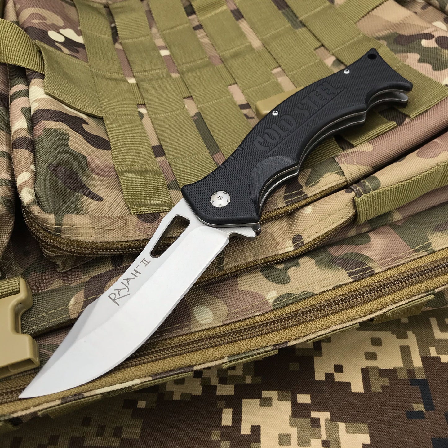 Cold Steel Folding Knife ABS Handle Tactical Self-Defense Folding Blade Knife Stiletto Folding Survival Knife Folding Blade Knife