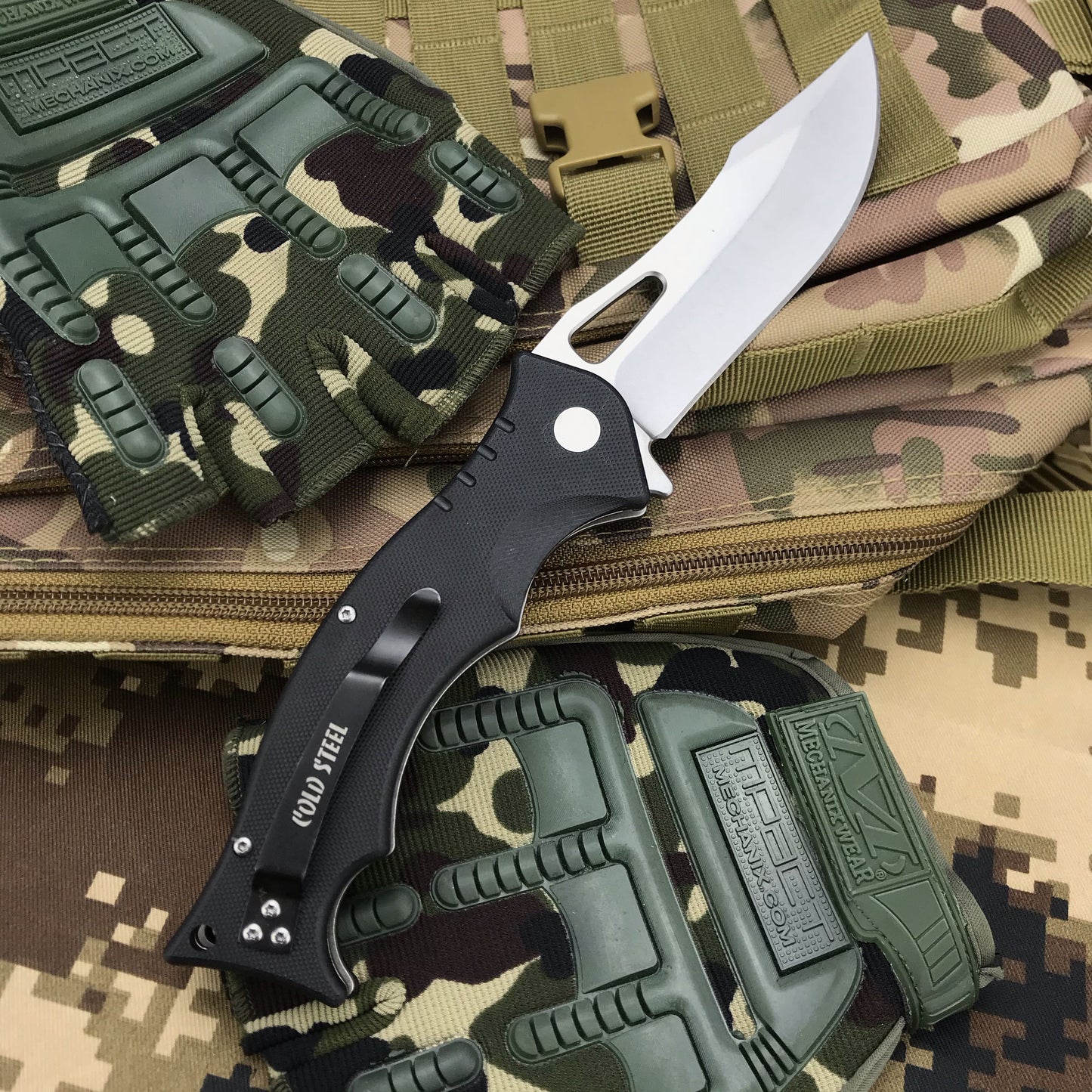 Cold Steel Folding Knife ABS Handle Tactical Self-Defense Folding Blade Knife Stiletto Folding Survival Knife Folding Blade Knife