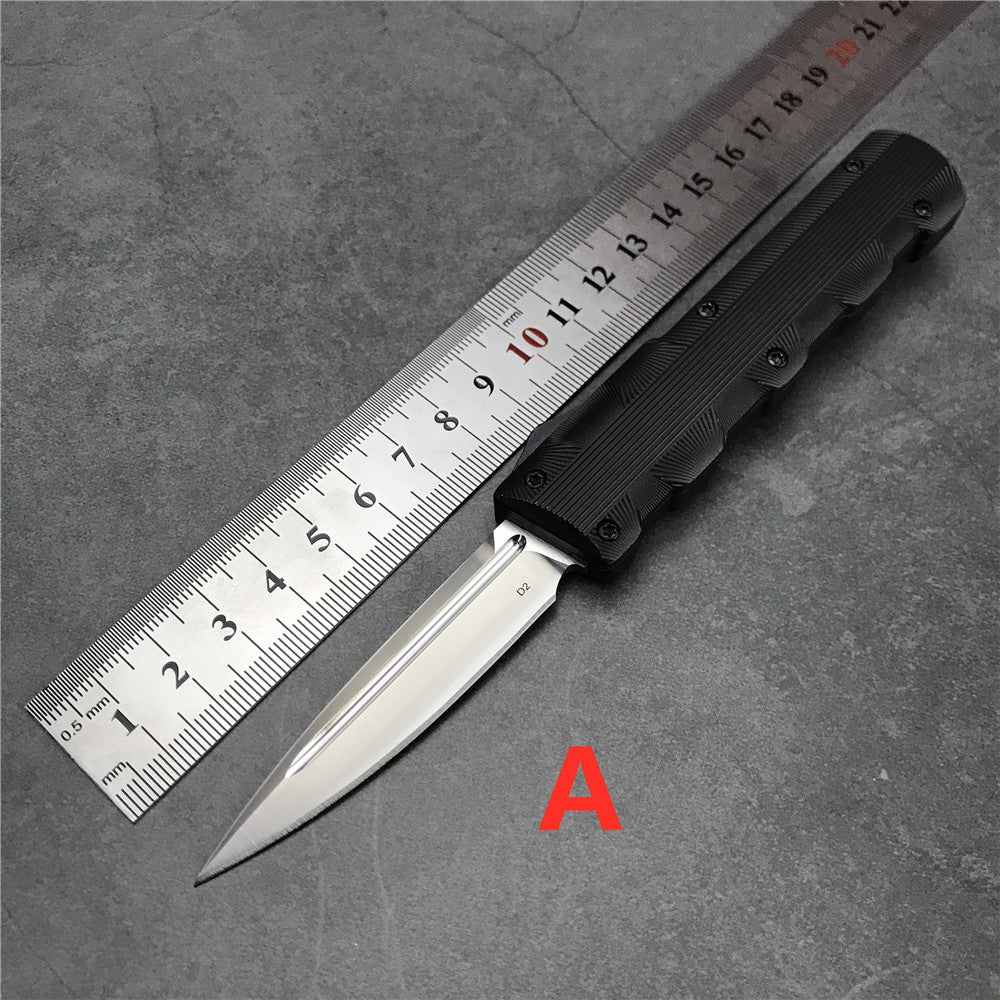 Tactical Switchblade Pocket Knife AUTOMATIC Push Tactical Spring Assist Aluminum Alloy Hnadle Knife Army Hunting Camping Outdoor Survival Knife