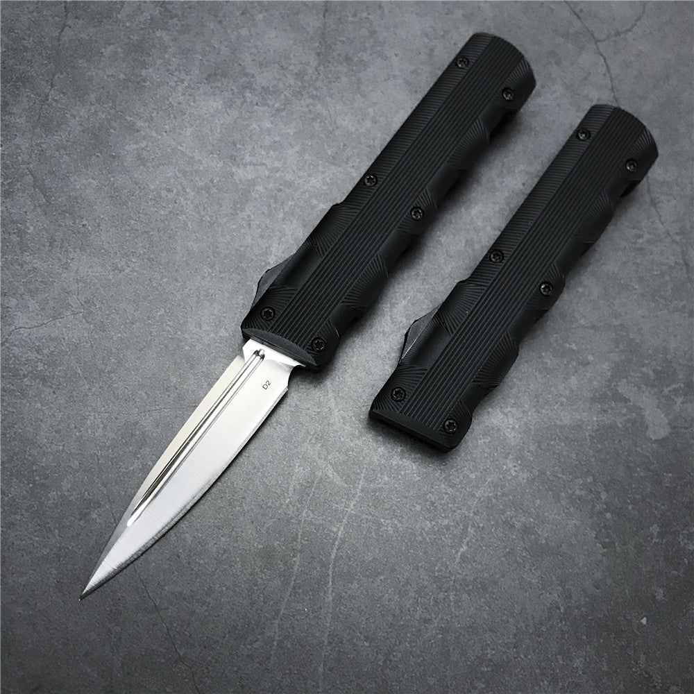 Tactical Switchblade Pocket Knife AUTOMATIC Push Tactical Spring Assist Aluminum Alloy Hnadle Knife Army Hunting Camping Outdoor Survival Knife