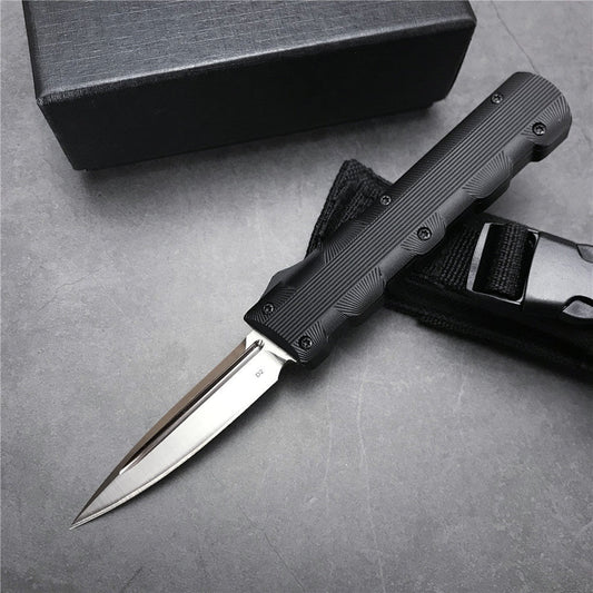 Tactical Switchblade Pocket Knife AUTOMATIC Push Tactical Spring Assist Aluminum Alloy Hnadle Knife Army Hunting Camping Outdoor Survival Knife