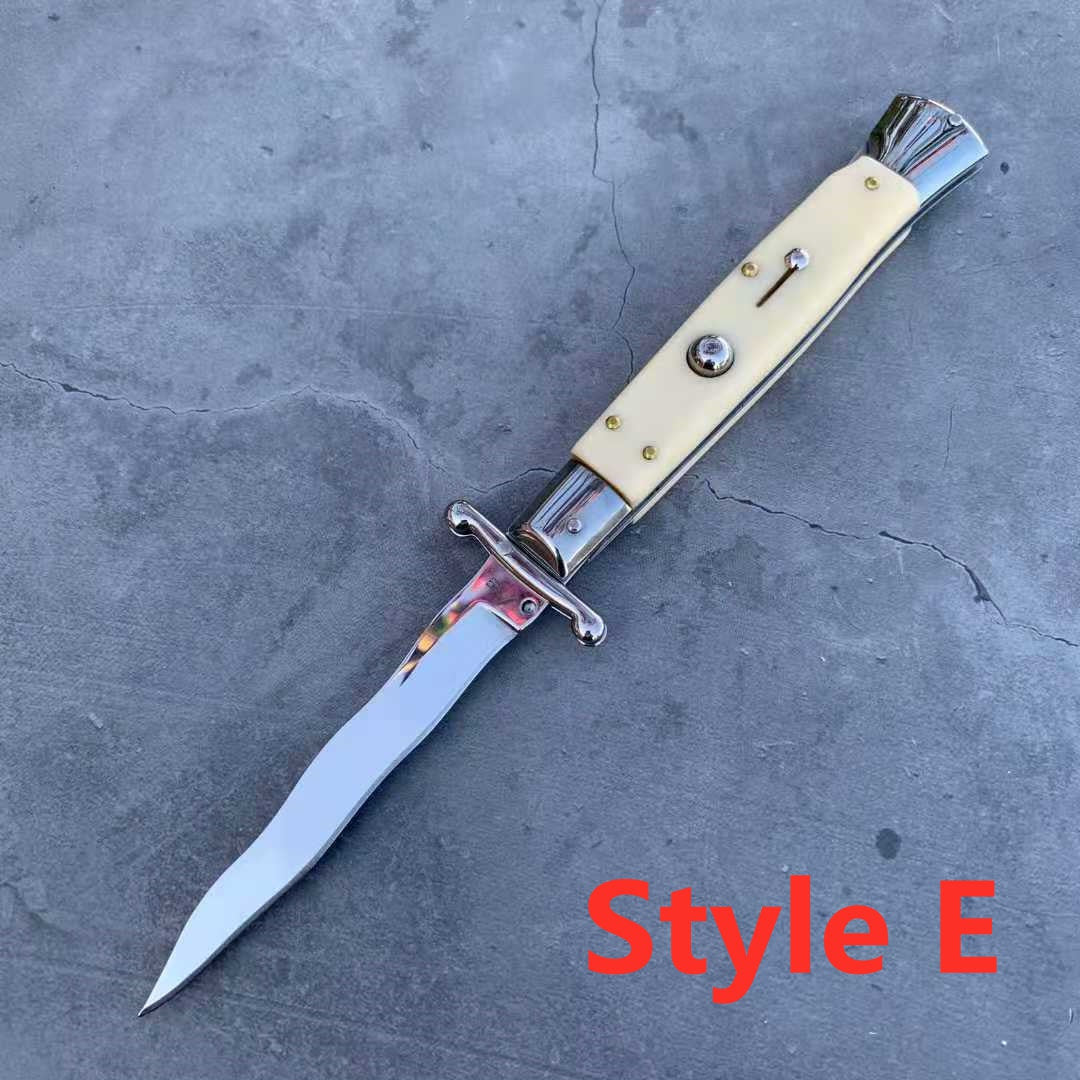 NEW ITALY AKC Stiletto Switchblade Spring Knife  Automatic Knives Quick Opening Assisted Camping Tactical Tools