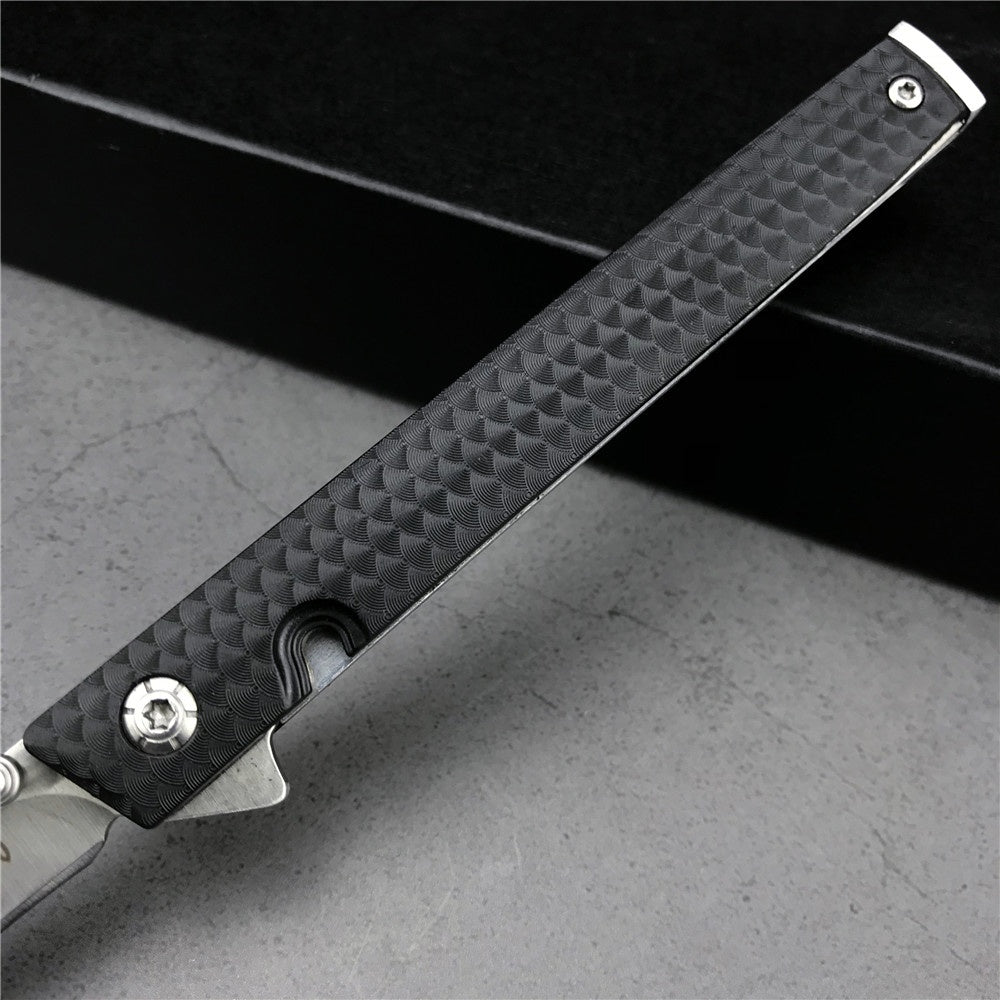 Tactical Spring Assisted Open Camping Survival Pocket Knife Nylon Glass Fiber CEO Gentleman's Folding Knife With Clip