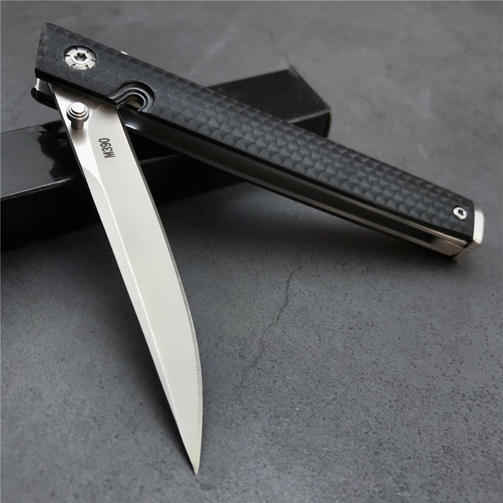 Tactical Spring Assisted Open Camping Survival Pocket Knife Nylon Glass Fiber CEO Gentleman's Folding Knife With Clip