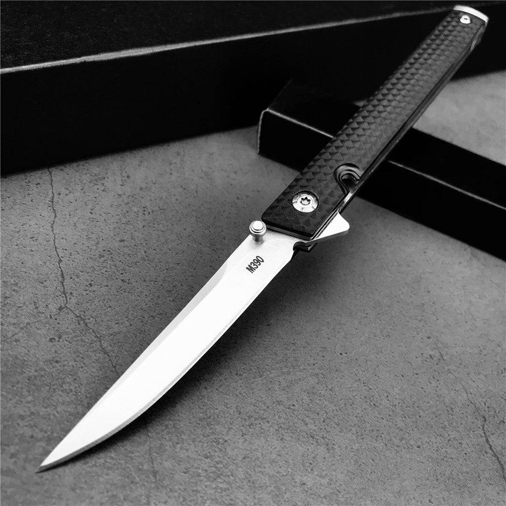 Tactical Spring Assisted Open Camping Survival Pocket Knife Nylon Glass Fiber CEO Gentleman's Folding Knife With Clip