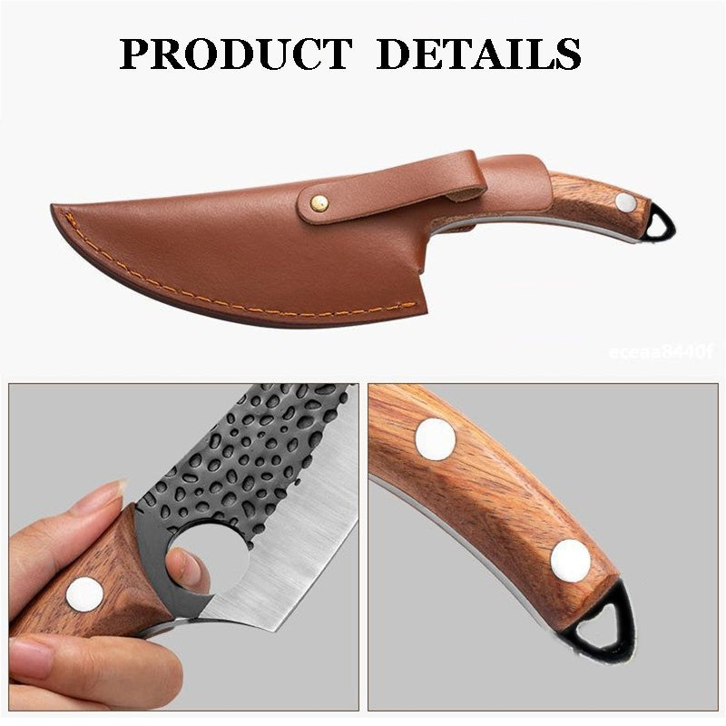 NEW Slaughtering Cutting Serbian Cleaver High-end Kitchen Chopping Boning Knife Outdoor Camping Scimitar Butcher Chopper Tools