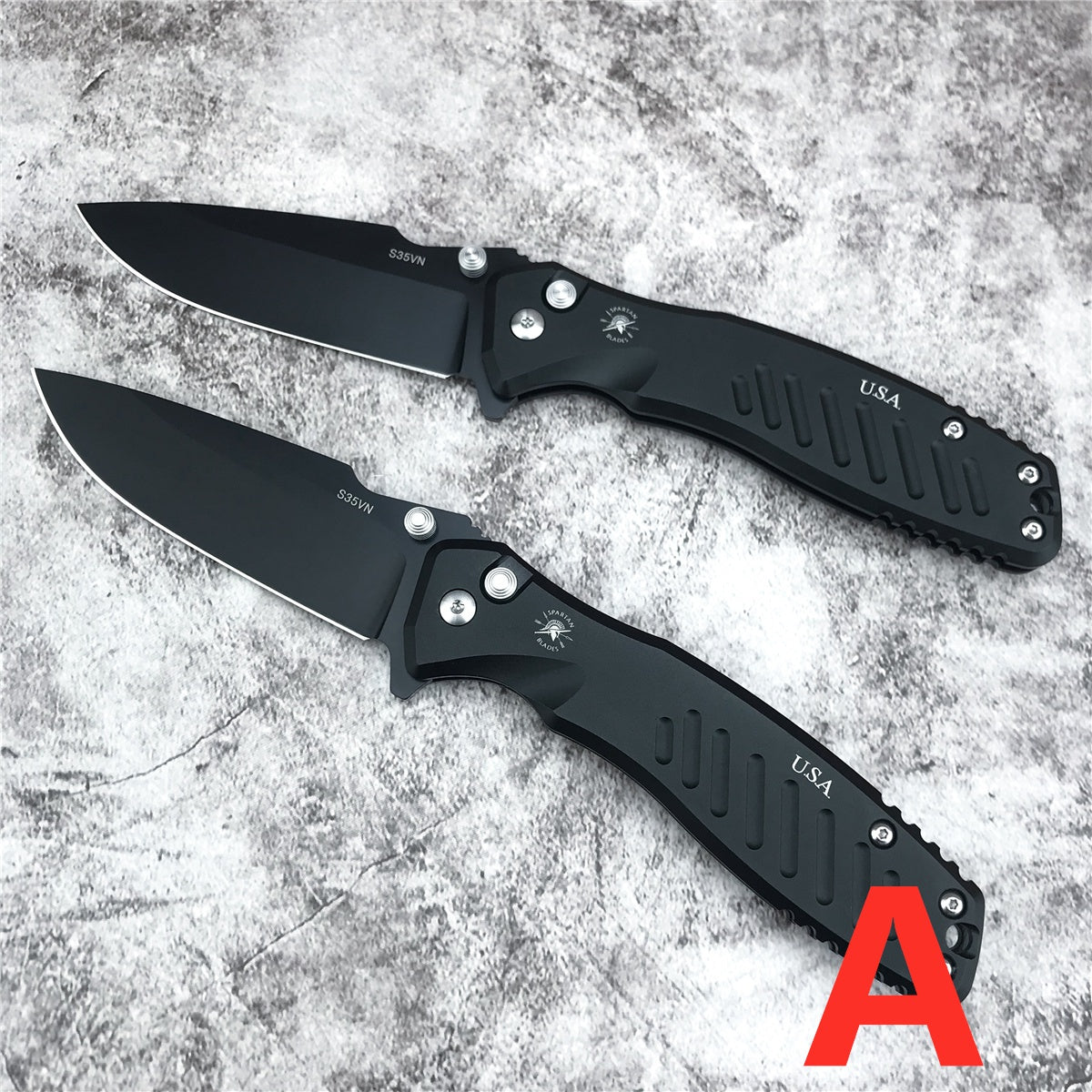 Spartan Folding Blades Pallas Drop Black PVD SF3BK KNIFE EDC Hunting Camping Pocket Knives