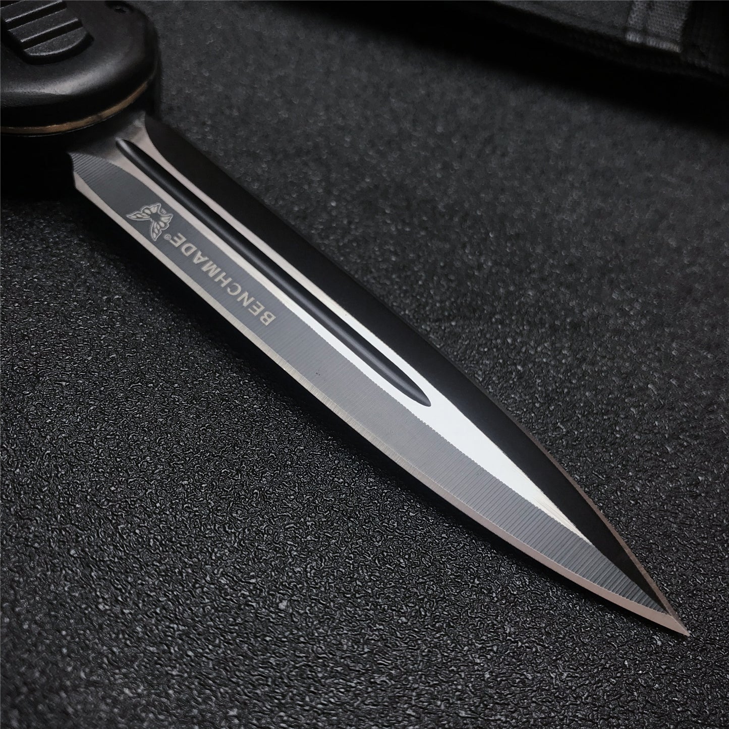 2021 BENCHMADE heretic quick jump spring switch auxiliary straight out dagger automatic OTF knife arrow double blade outdoor camping hunting tactical knife