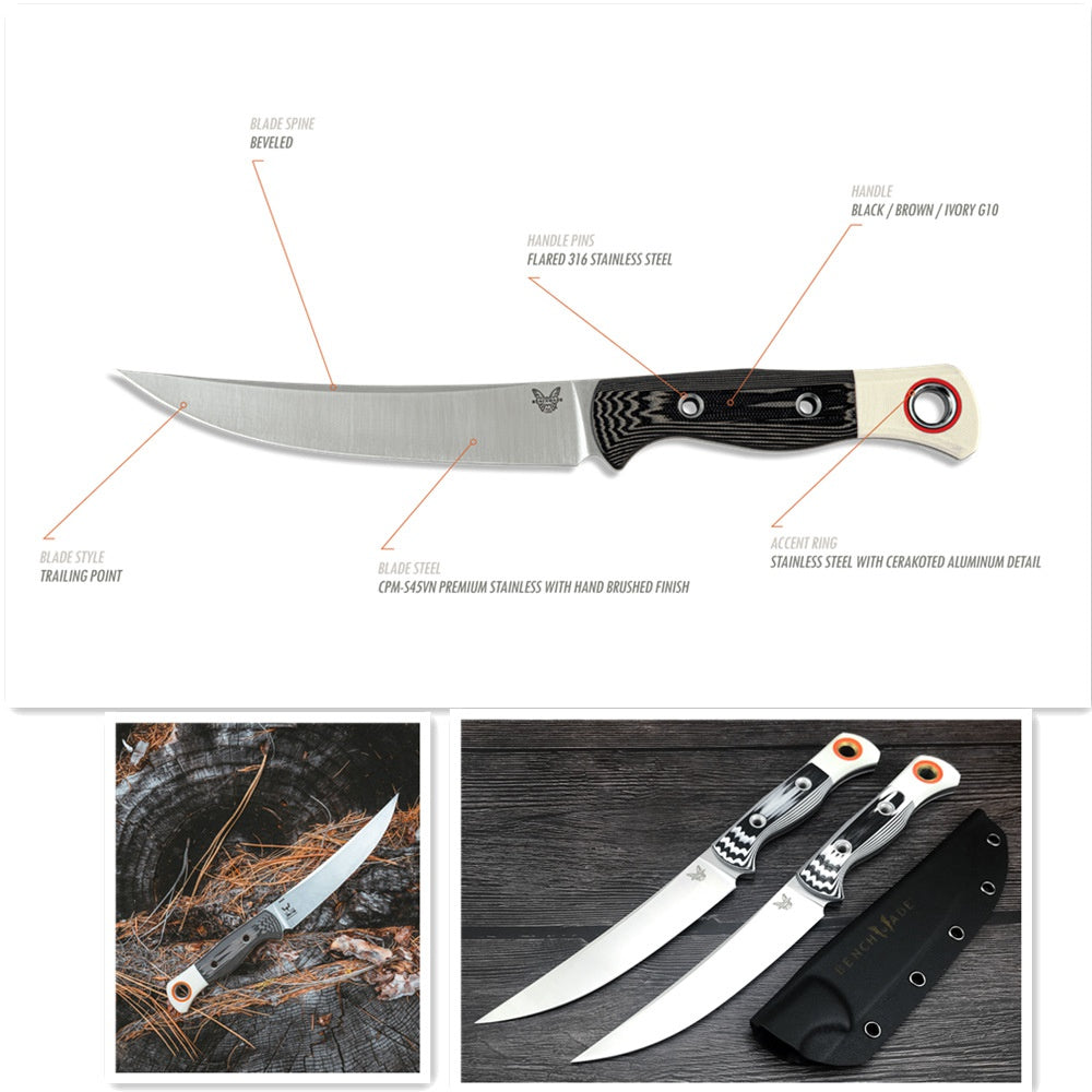 "New Benchmade Hunting Fixed Blade Knife Tactital Survival Straight Knives Outdoor Camping Self Defense Tool Combat Bowie Knife with Sheath"