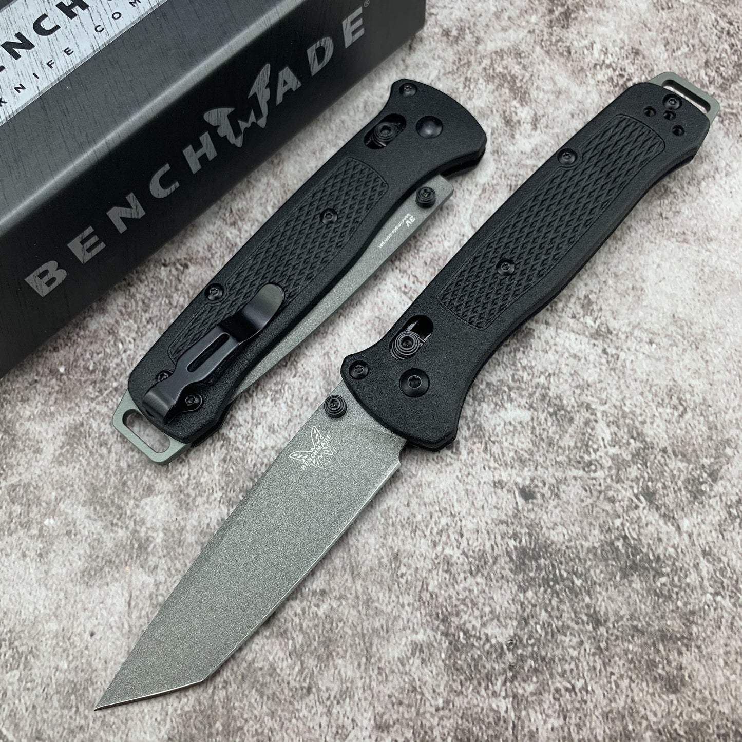Benchmade - Bailout 537, EDC Tactical Folding Knife, Tanto Blade, Manual Open, Axis Locking Mechanism