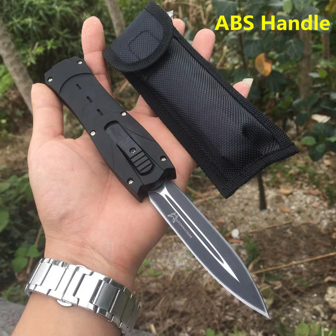 Tactical Spring Assisted Open Karambit Pocket Knife Zinc Alloy Handle Folding Claw Combat EDC Tool Gift Nylon Sheath