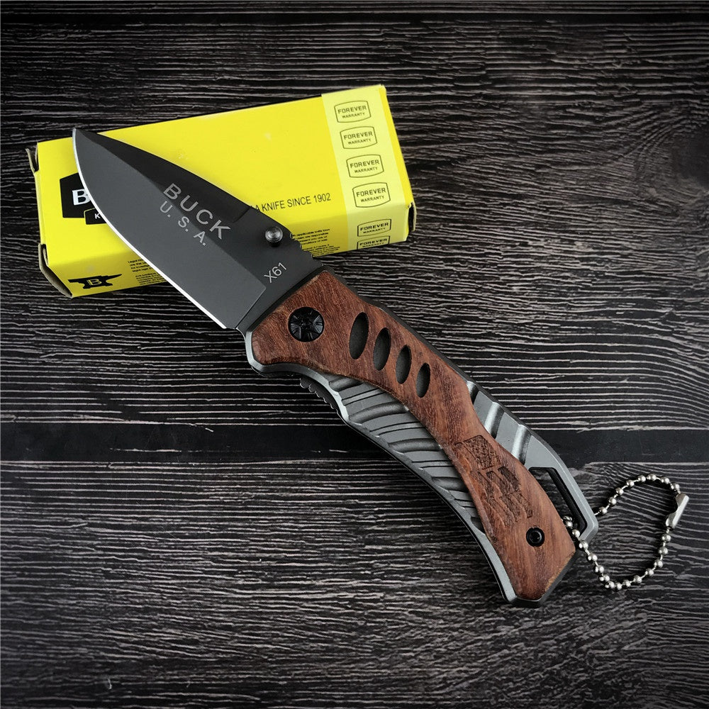 BUCK X61 X65 Mini Outdoor Survival Knife Multifunction Folding Knife Gift Box