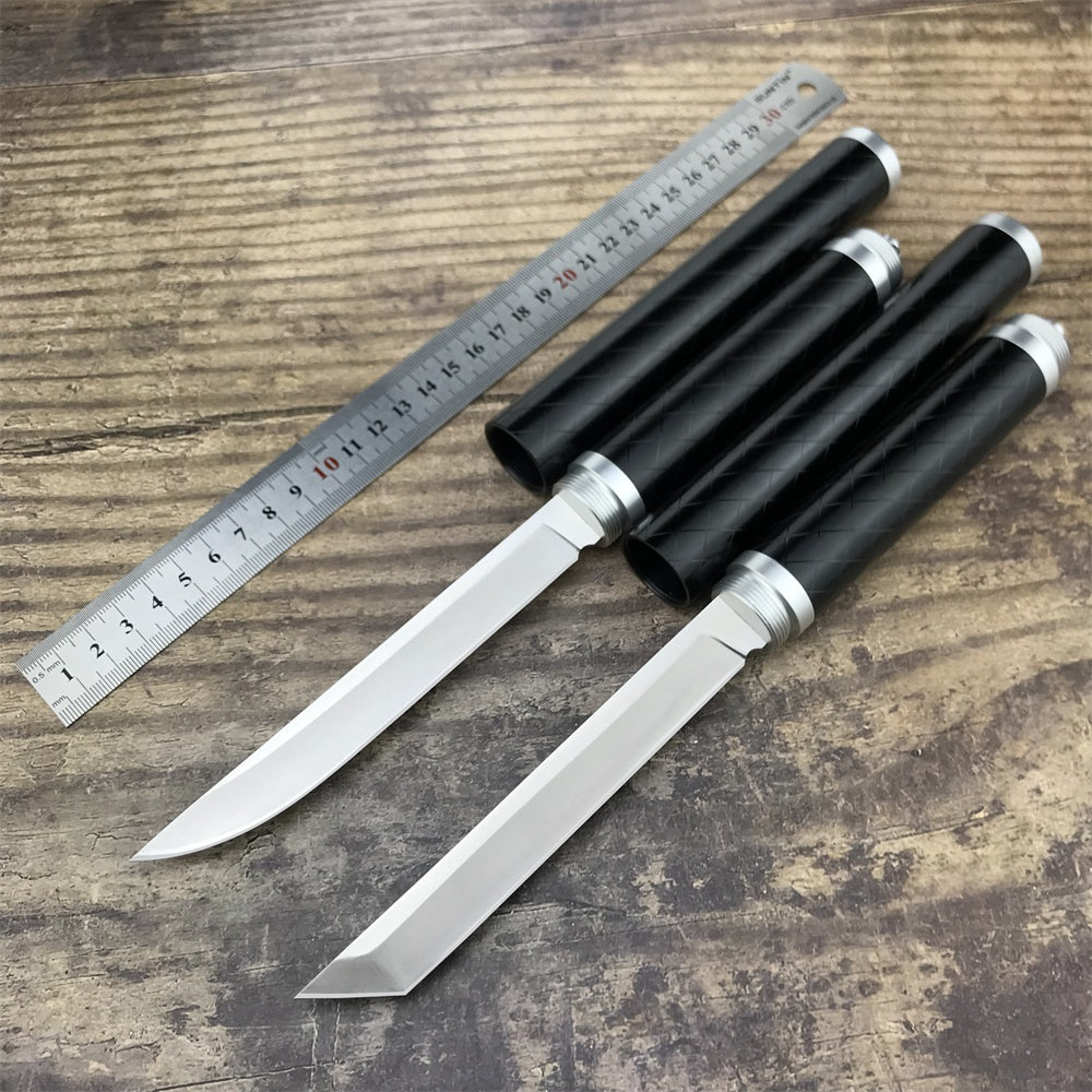 Stainless Steel Stick Knife Outdoor Knife  Aluminium Alloy Handle Explosion-proof Swiss Army Knife Wilderness Survival Knife Self-defense Knife Car Long Knife