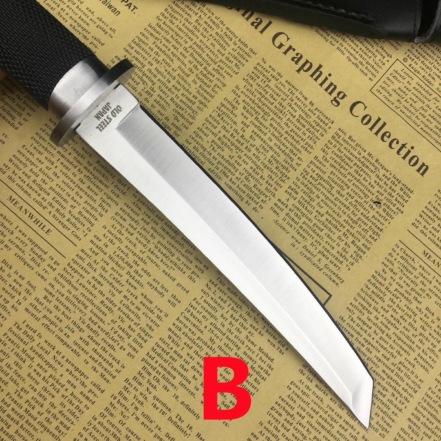 "13"" COLD STEEL Tanto Fixed Blade Knife ABS Handle with Sheath Hunting Army Tactical Dagger Self Defense Knives Survival Tools"