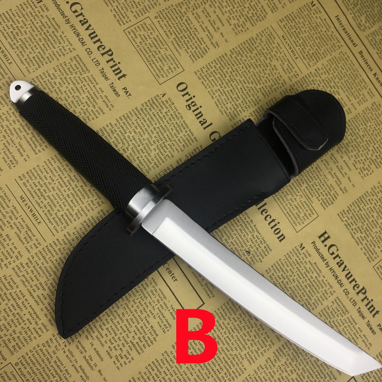 "13"" COLD STEEL Tanto Fixed Blade Knife ABS Handle with Sheath Hunting Army Tactical Dagger Self Defense Knives Survival Tools"
