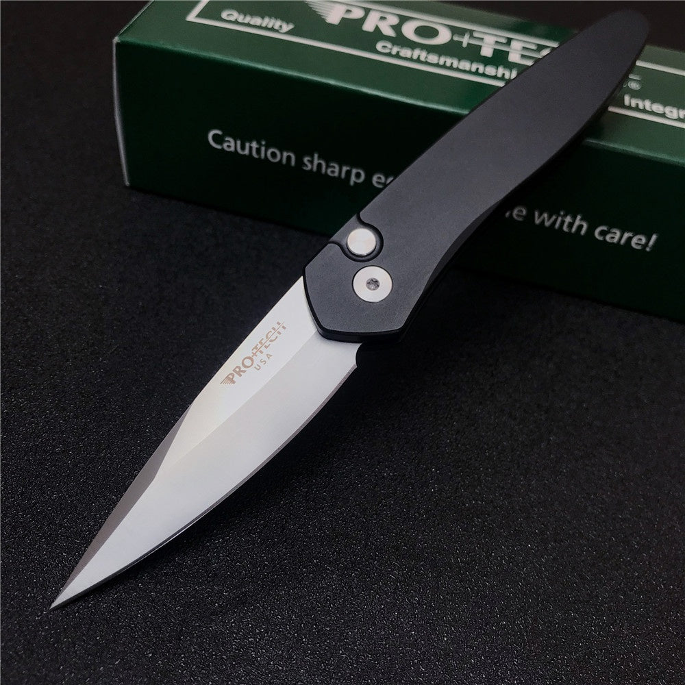 Italy 920 Godfather Jump Knife Out of Side Spring Knife Automatic Knives Quick Opening Assisted Knives Outdoor Camping Tactical pocket Knife