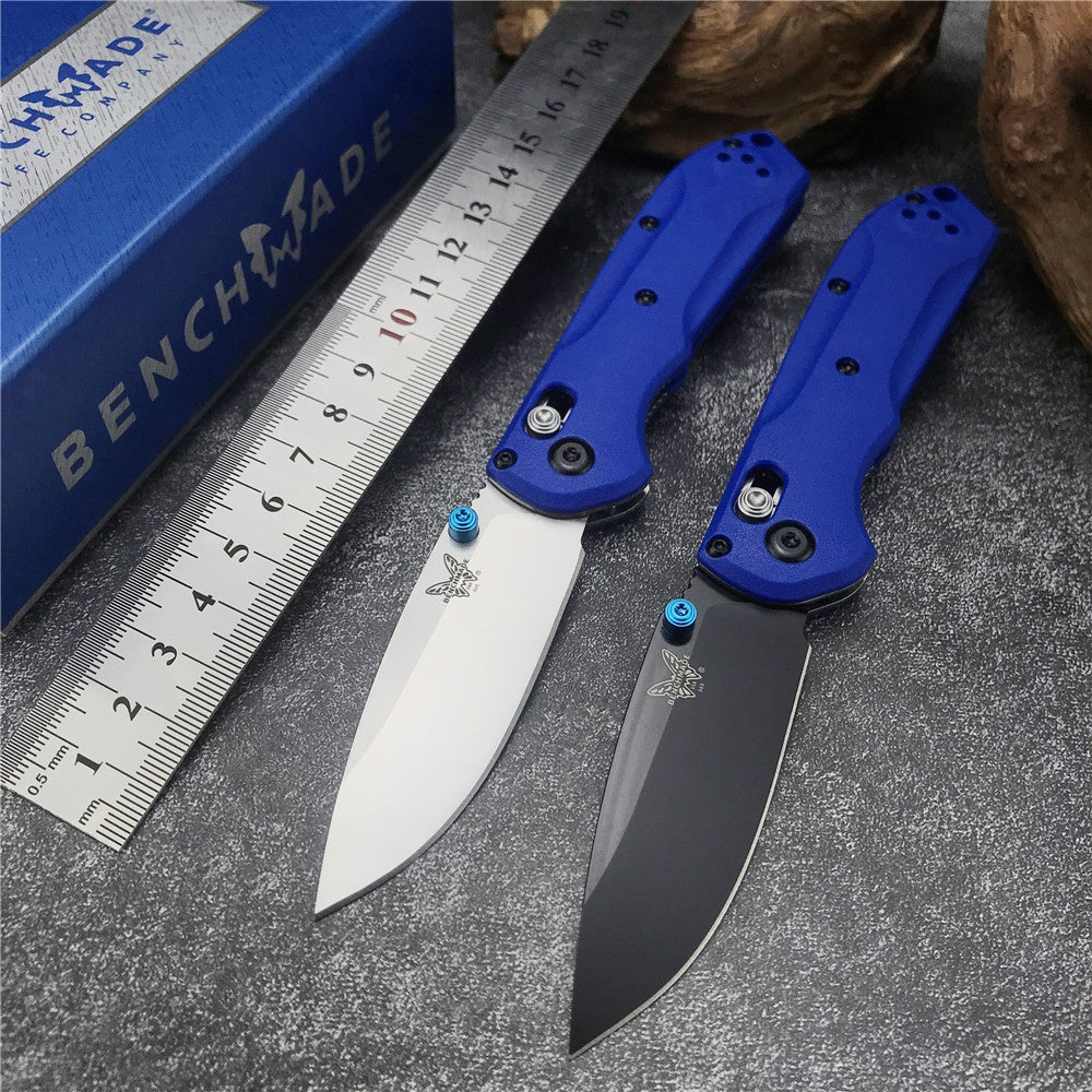 Tactical Pocket Knife Benchmade 565 Limited Edition Rukus Axis Coated Folding Knife- Hunting Camping Knives