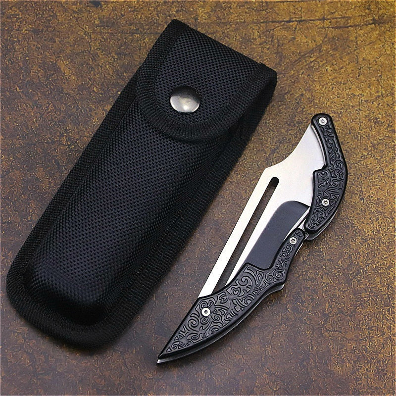 2022 New 67 Layers VG10 Damascus Steel Knives Tactical Hunting Mechanical Folding Knife Fixed Blade Outdoor Camping Survival EDC Pocket Defense Tools