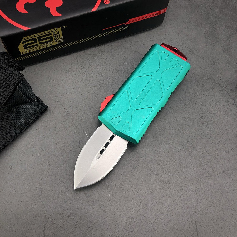 Microtech Tactical Safety Mini Cutting Knives Auto Spring Assisted Knife EDC Survival Knifes Fixed Blades Switchblade Aviation Aluminum Handle Outdoor Multitool