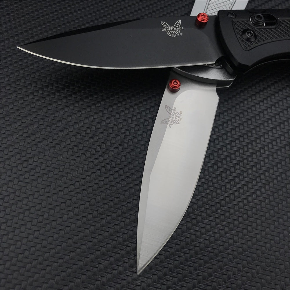 2022 New Benchmade - Bugout 535 EDC Manual Open Folding Knife, CPM-20CV Drop-Point Blade, Plain Edge, Satin Finish,aluminium Handle