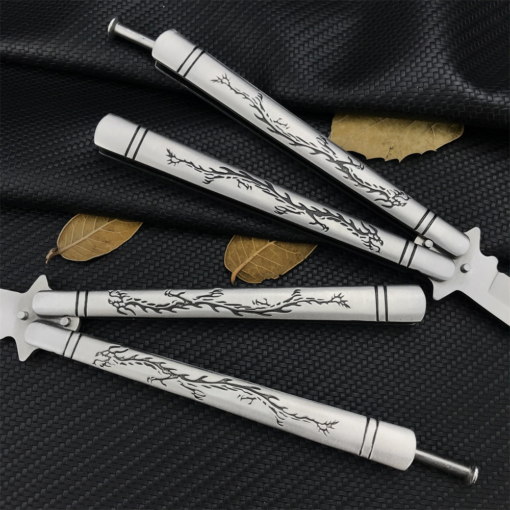 Benchmade Balisong High Hardness Stainless Steel Folding Outdoor Camping Sharp Blade Butterfly Knife