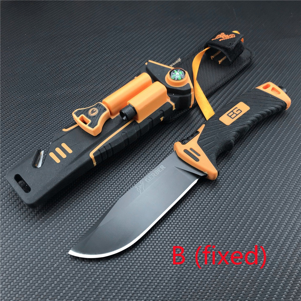 Third-generation Gerber Pocket Folding Knives One Handed Operation Design Efficient Serrated Dripping Tip Blade Tail Lock Two Colour Non Slip Handle Nylon Knife Set Portable Tactical Knife