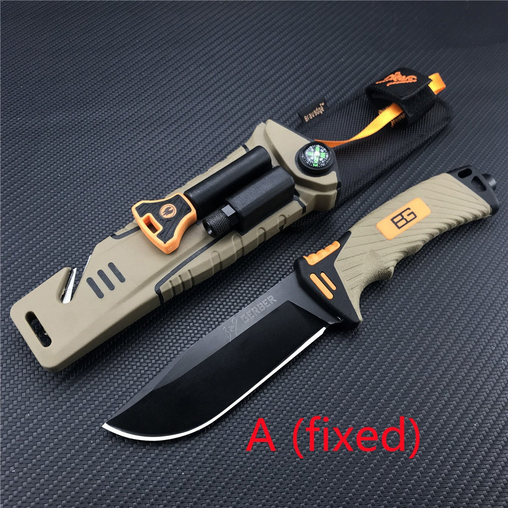 Third-generation Gerber Pocket Folding Knives One Handed Operation Design Efficient Serrated Dripping Tip Blade Tail Lock Two Colour Non Slip Handle Nylon Knife Set Portable Tactical Knife