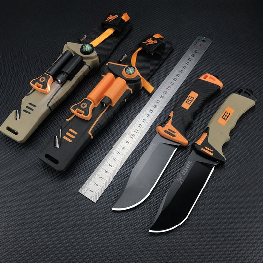 Third-generation Gerber Pocket Folding Knives One Handed Operation Design Efficient Serrated Dripping Tip Blade Tail Lock Two Colour Non Slip Handle Nylon Knife Set Portable Tactical Knife