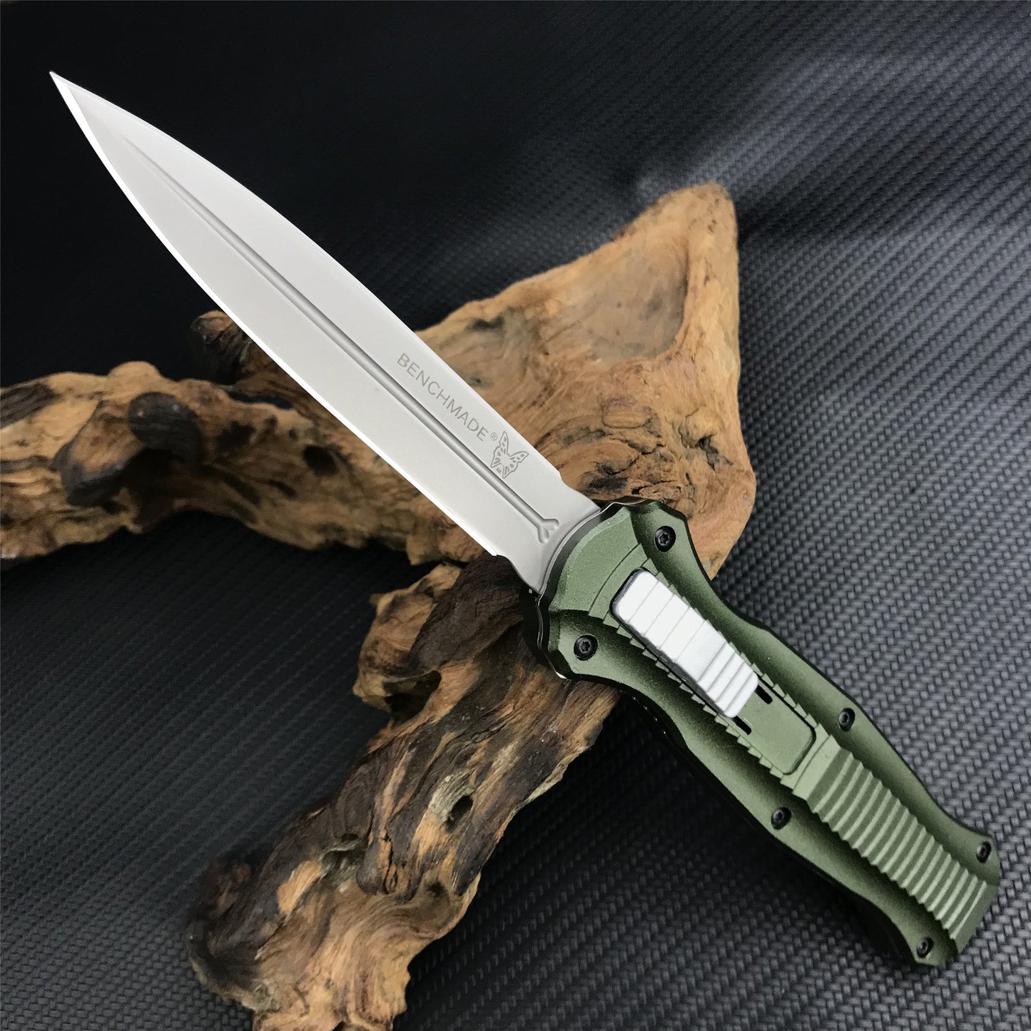 Hot Selling Benchmade 3300bk dagger Tactical Knives AUTO EDC Spring Assist Knife Fixed Blades Double Edge Survival Knifes Camping Hunting Cutting Knifes Fast Opening
