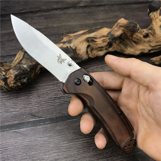Newset Hot Benchmade 15031-2 Hunt North Fork Folding Knife 2.97" S30V Blade Stabilized Wood Handles Camping Hunting EDC Knife