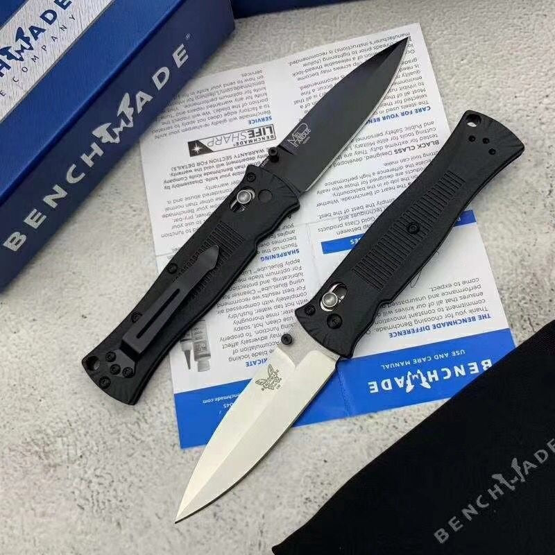 Benchmade 530BK Pardue Axis Lock Spear Point Grivory Handles - Tactical Camping Hunting Folding Pocket Knife