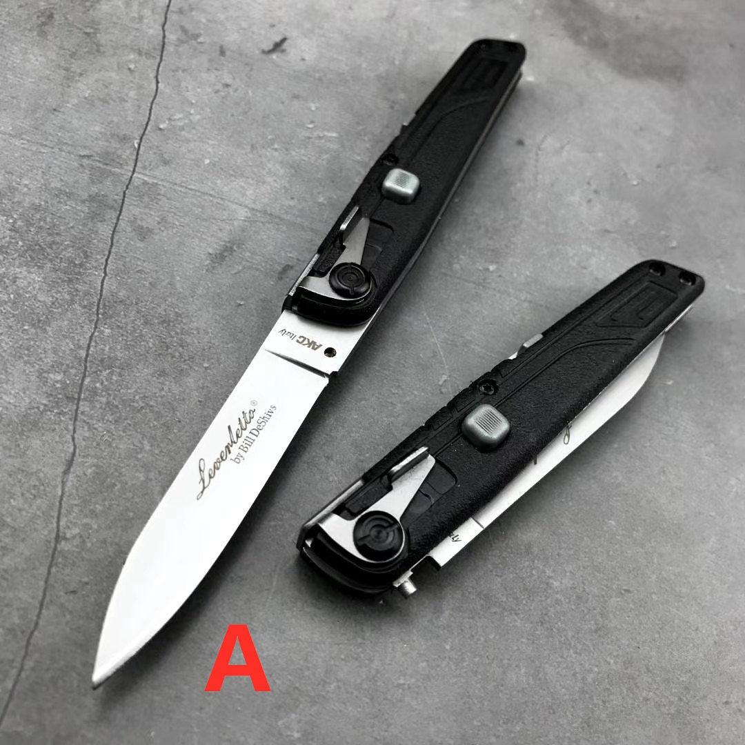 2022 New AKC ITALY LEVERLETTO Outdoor Hunting Pocket Knives Camouflage Handle Automatic of Assisting Spring Knife Survival Knife Camping Knife