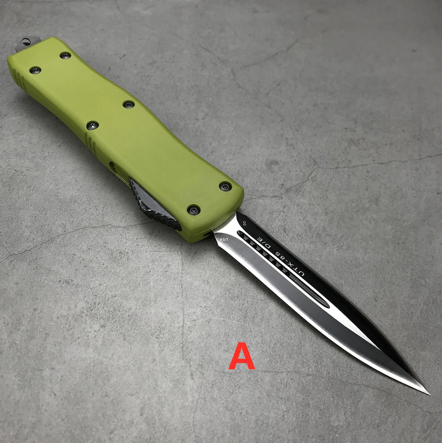 Microtech UTX-85 AUTO Knife Adjustable Switchblade Flick Knife OTF Automatic knife Aviation Aluminum handle spring assisted knives camping hunting hand tools