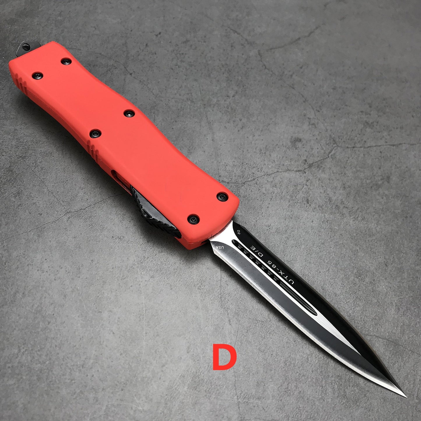 Microtech UTX-85 AUTO Knife Adjustable Switchblade Flick Knife OTF Automatic knife Aviation Aluminum handle spring assisted knives camping hunting hand tools