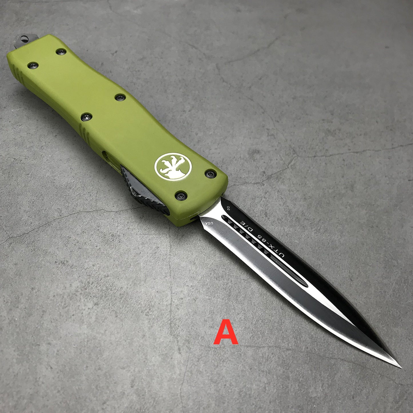 Microtech UTX-85 AUTO Knife Adjustable Switchblade Flick Knife OTF Automatic knife Aviation Aluminum handle spring assisted knives camping hunting hand tools