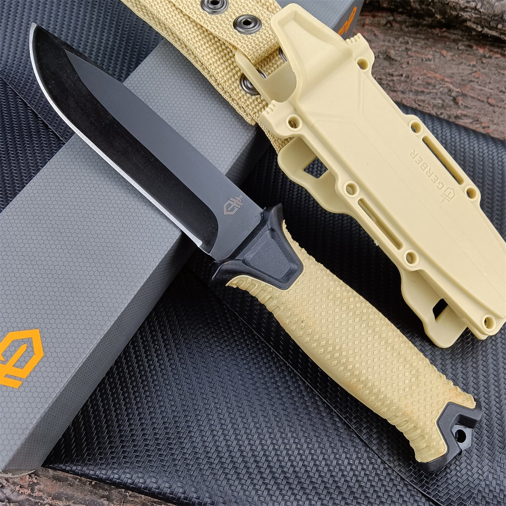 2022 New Gerber -G1500 Fixed Blade Knife，Outdoor Camping Knives，jungle Tactical Survival EDC Tools，FRN Glass Fiber Sleeve Handle，12CR27MOV Blade Knives