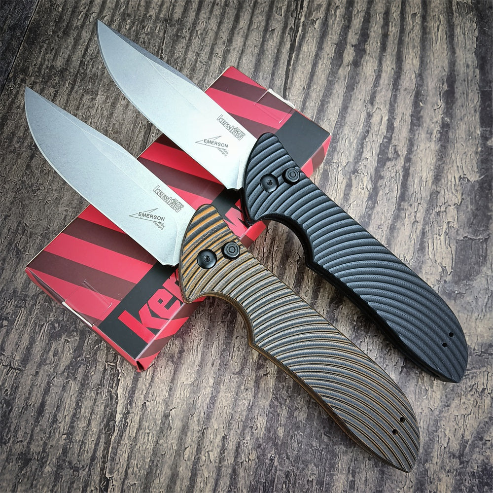 2022 Newest Kershaw 7600 Launch 5 Automatic Side Jump Switchblade Tactical Pocket Folding Knives CPM154 Powder Stainless Steel Blade G10 Handle Automatic Button