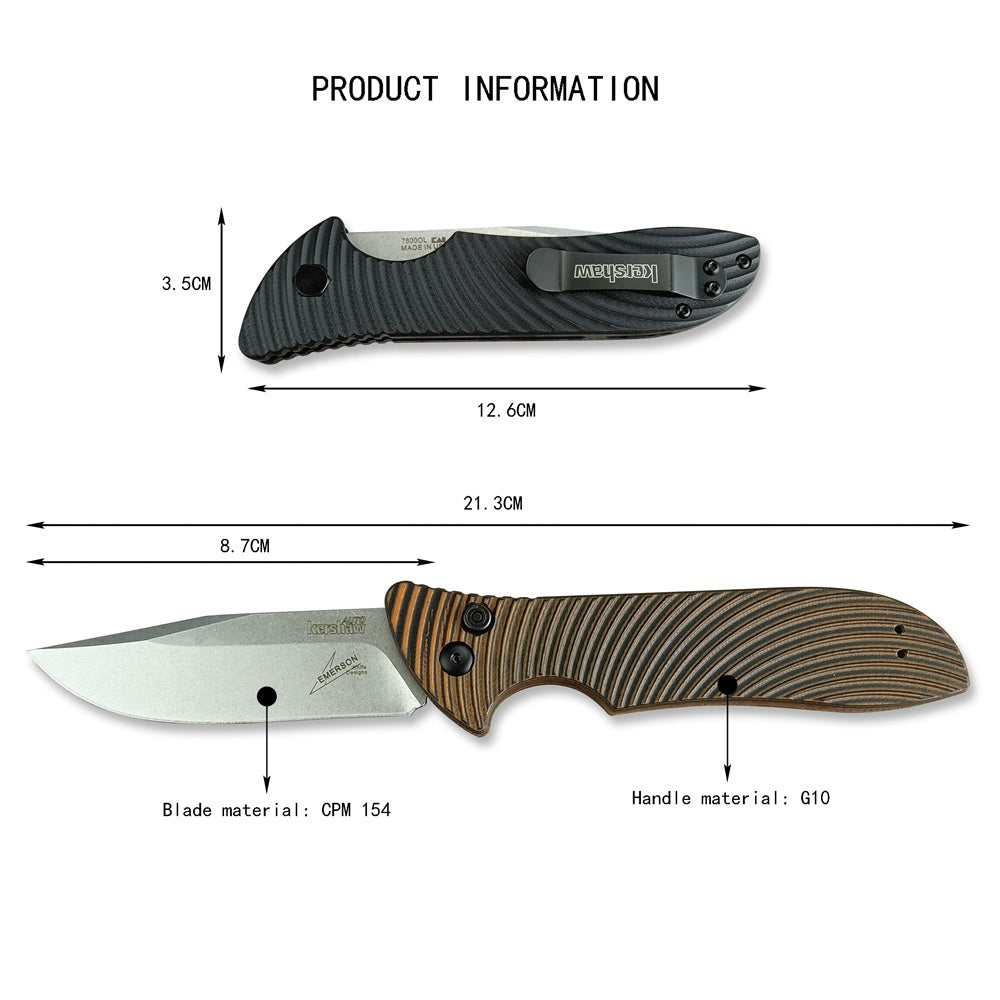 2022 Newest Kershaw 7600 Launch 5 Automatic Side Jump Switchblade Tactical Pocket Folding Knives CPM154 Powder Stainless Steel Blade G10 Handle Automatic Button