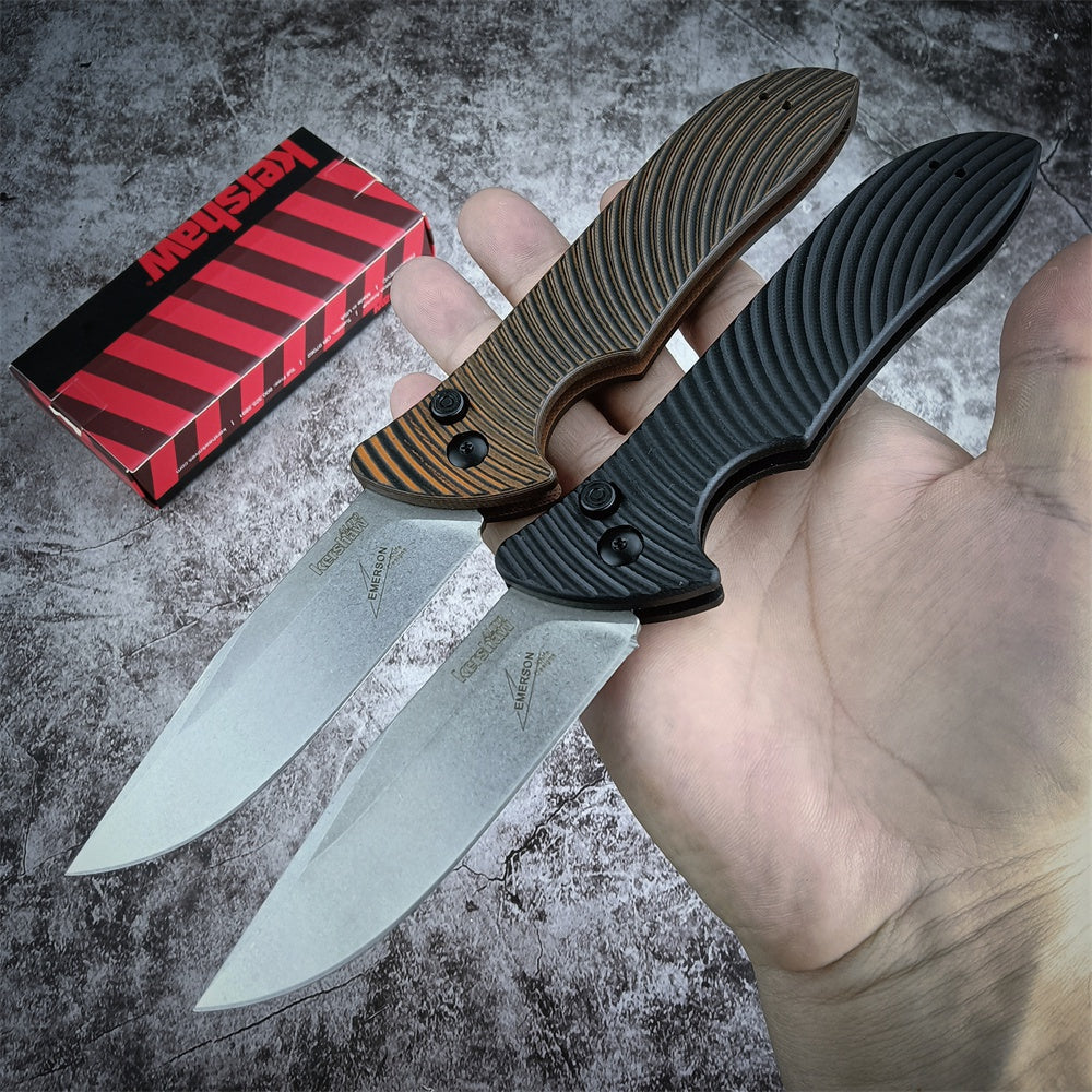 2022 Newest Kershaw 7600 Launch 5 Automatic Side Jump Switchblade Tactical Pocket Folding Knives CPM154 Powder Stainless Steel Blade G10 Handle Automatic Button